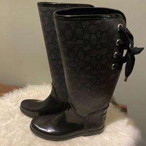 Coach rain boots